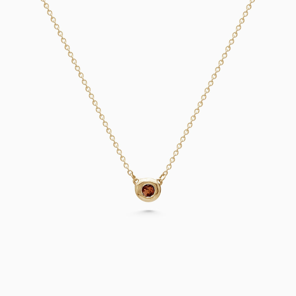 Pebble Stone Necklace | Yellow Gold