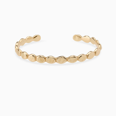 Pebble Cuff |Yellow Gold