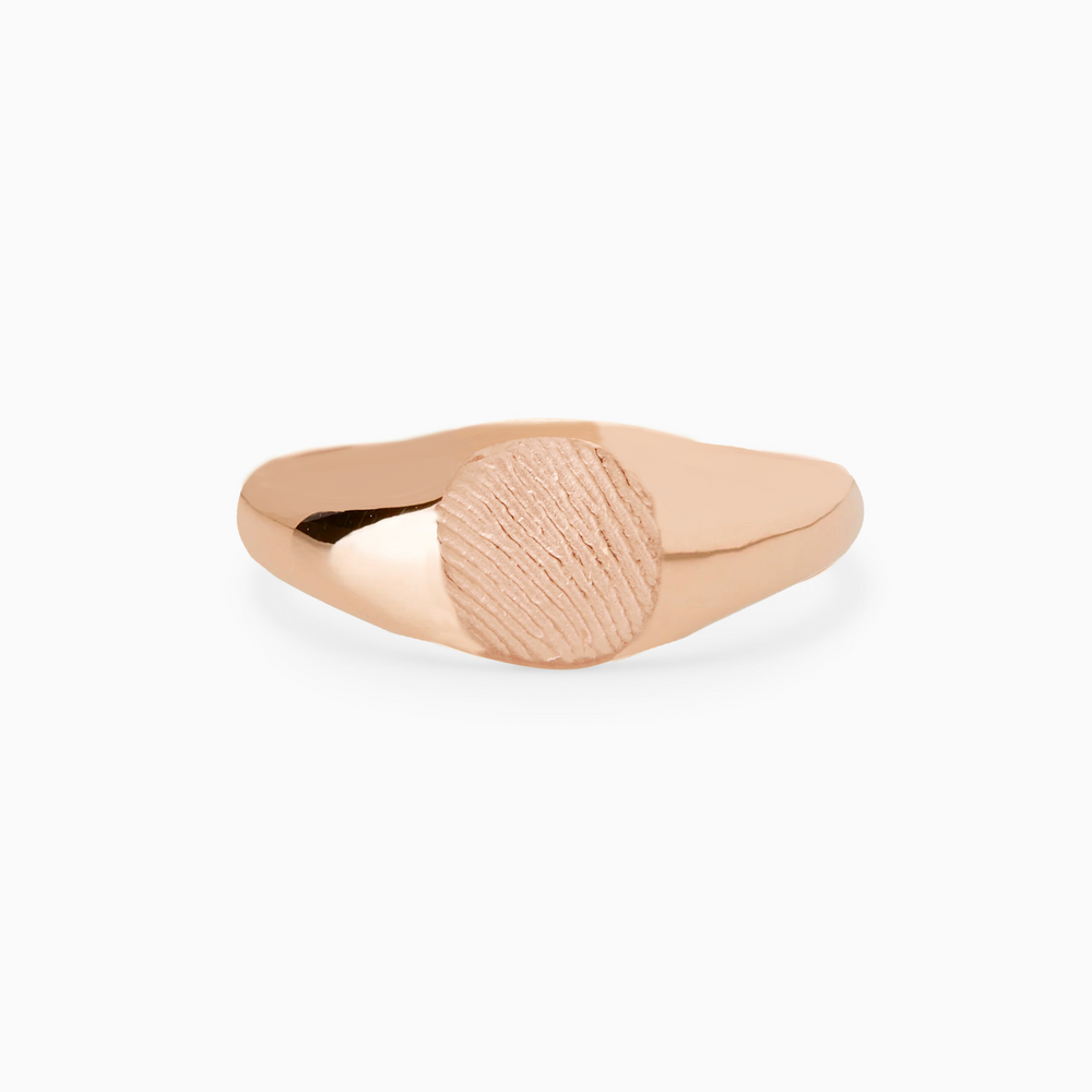Impression™ Petite Signet Ring | Rose Gold