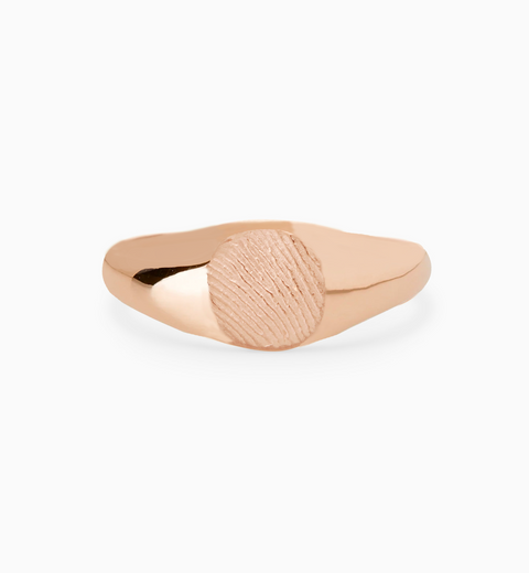 Impression™ Petite Signet Ring | Rose Gold