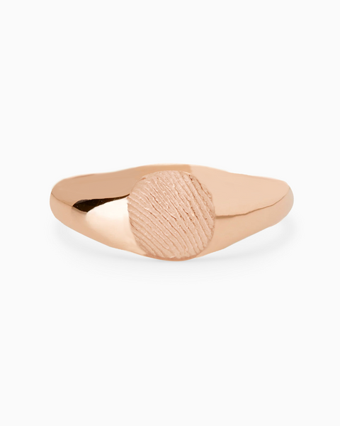 Impression™ Petite Signet Ring | Rose Gold