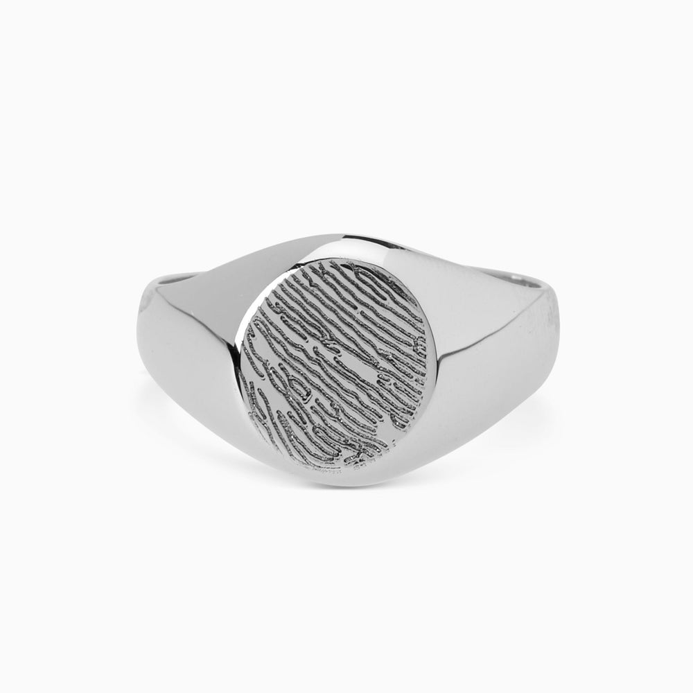 Signature Signet Ring | White Gold