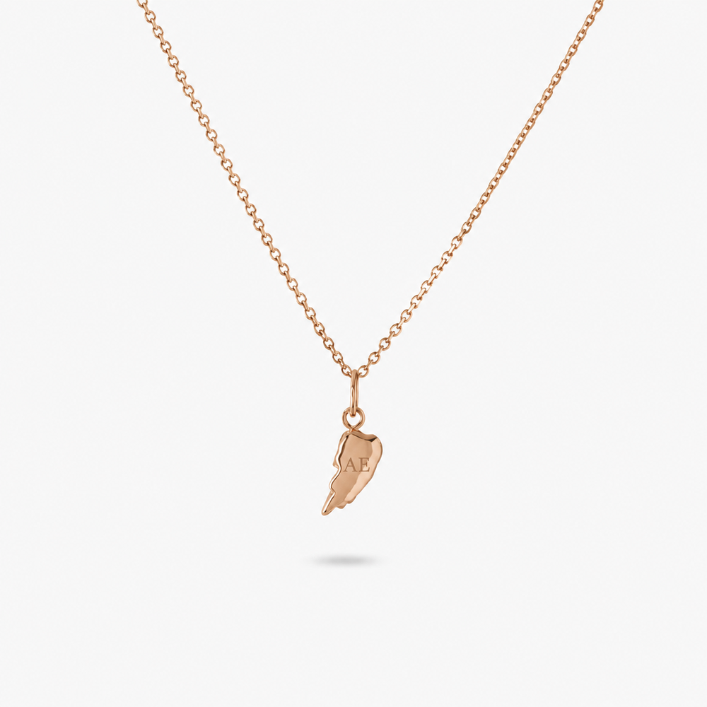 Angel Wing Charm | Rose Gold