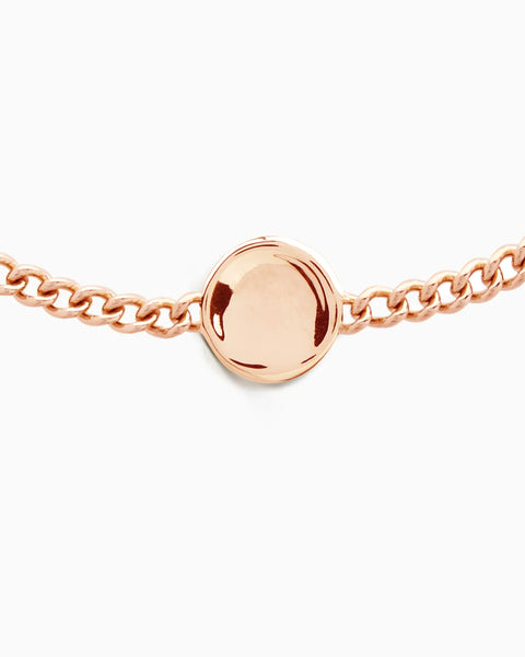 Custom Engraved Charm Bracelet | Rose Gold