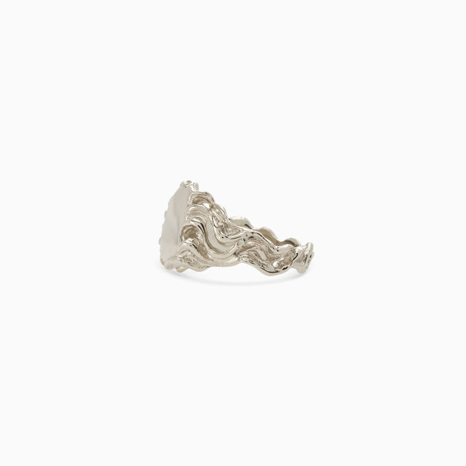 Sculpt Signet Ring | Silver