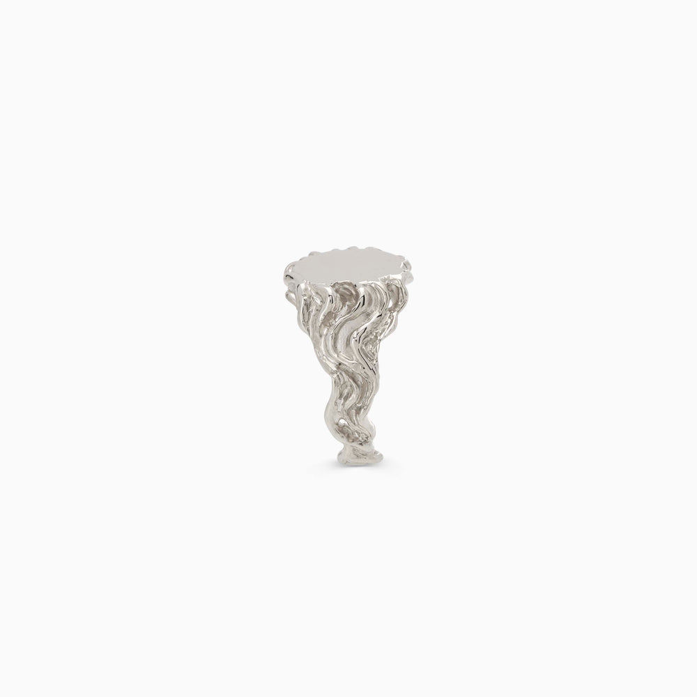 Sculpt Signet Ring | Silver