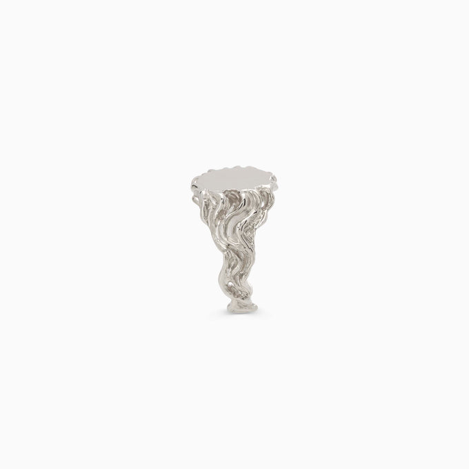 Sculpt Signet Ring | Silver