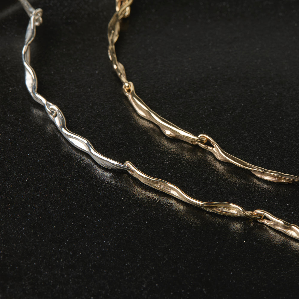 Sculpt Necklace | Mixed Metal