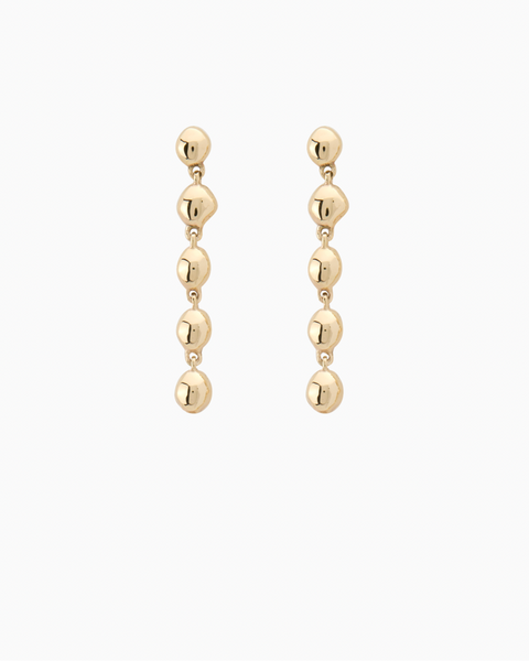 Ripple Drop Earring | Yellow Gold