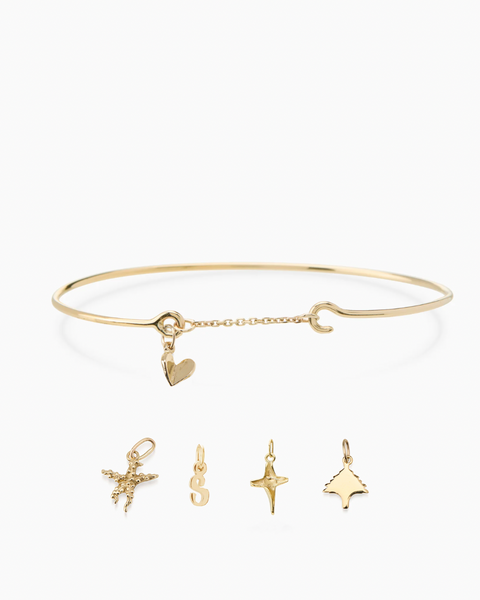 Pendant Weave Bracelet | Solid Gold