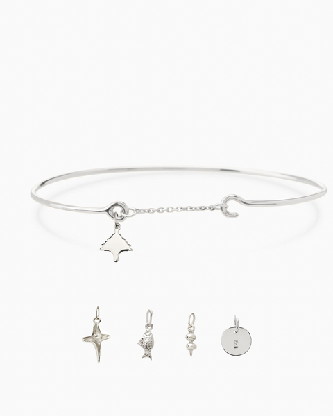 Pendant Weave Bracelet | Silver
