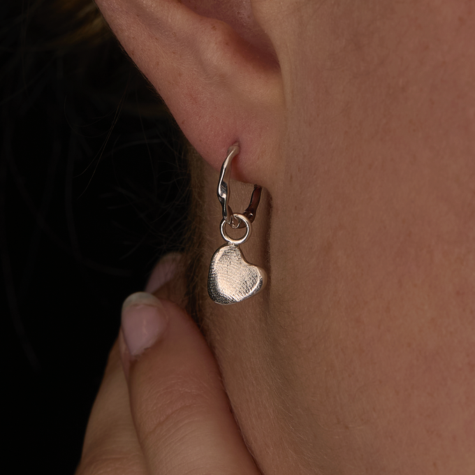 Impression™ Heart Earring Charm | Silver
