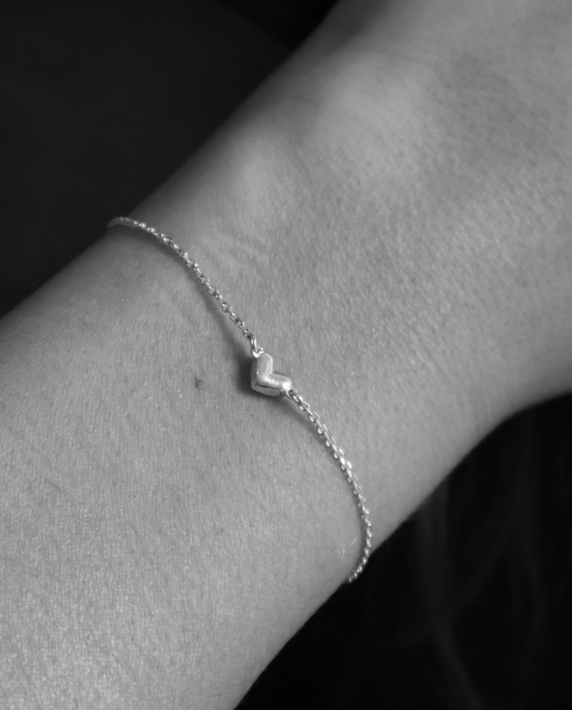 Mini Heart Bracelet | Rose Gold