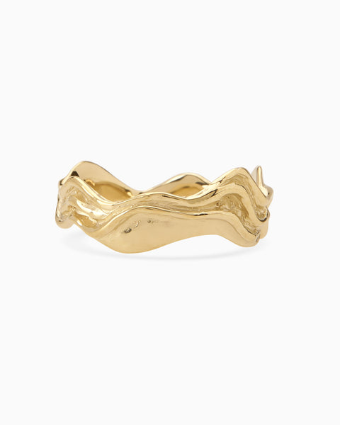Sculpt Band Ring | Yellow Gold