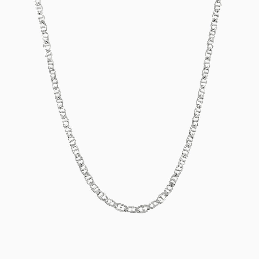 Flat Marine Chain | Sterling Silver