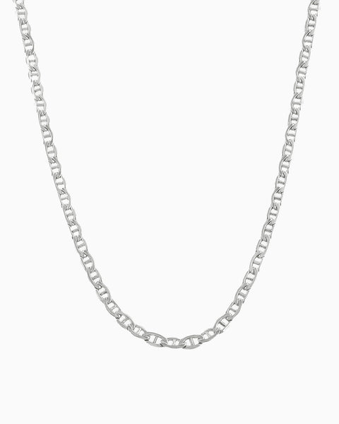 Flat Marine Chain | Sterling Silver