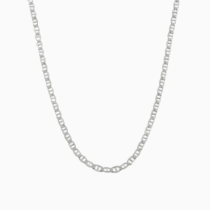 Flat Marine Chain | Sterling Silver