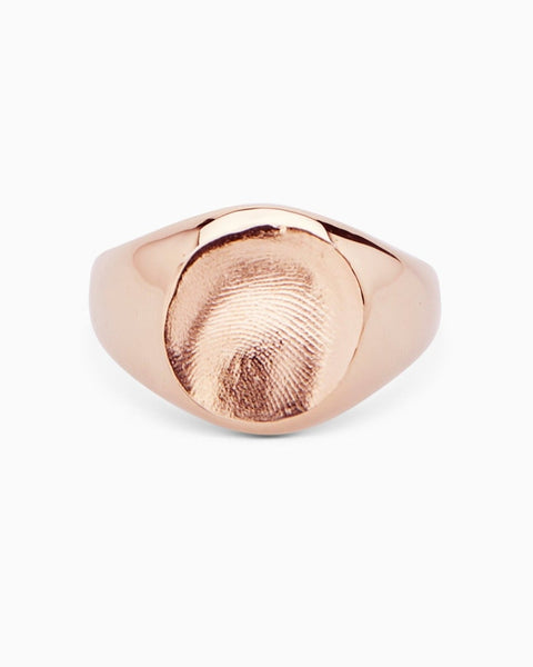 Impression™ Signet Ring | Rose Gold