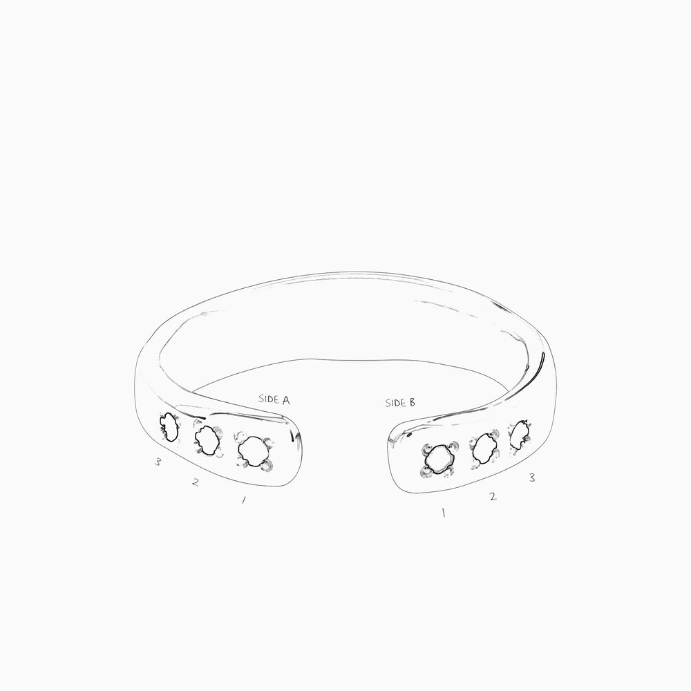 Open Stone Ring 1.0 | Solid White Gold