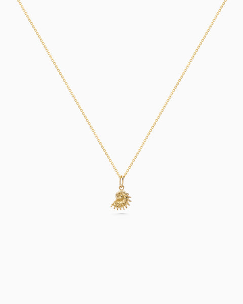 Sundial Shell Pendant | Gold