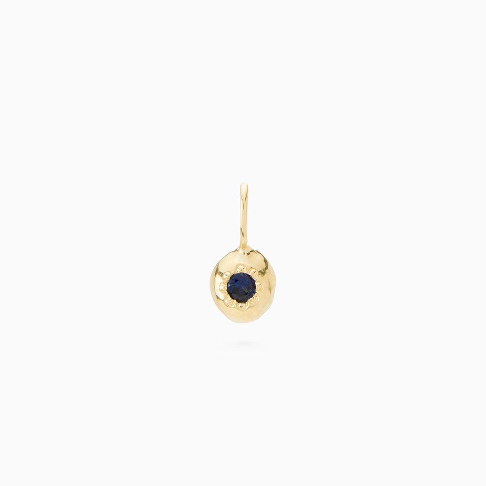 Tiny Birthstone Pendant | Yellow Gold