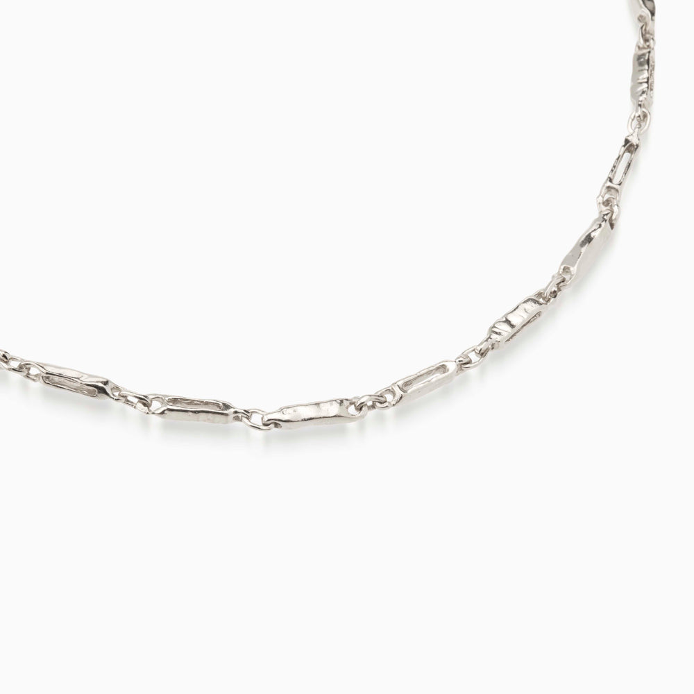 Hammered Necklace | Silver