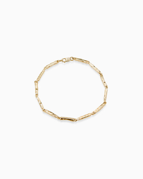 Hammered Bracelet | Yellow Gold