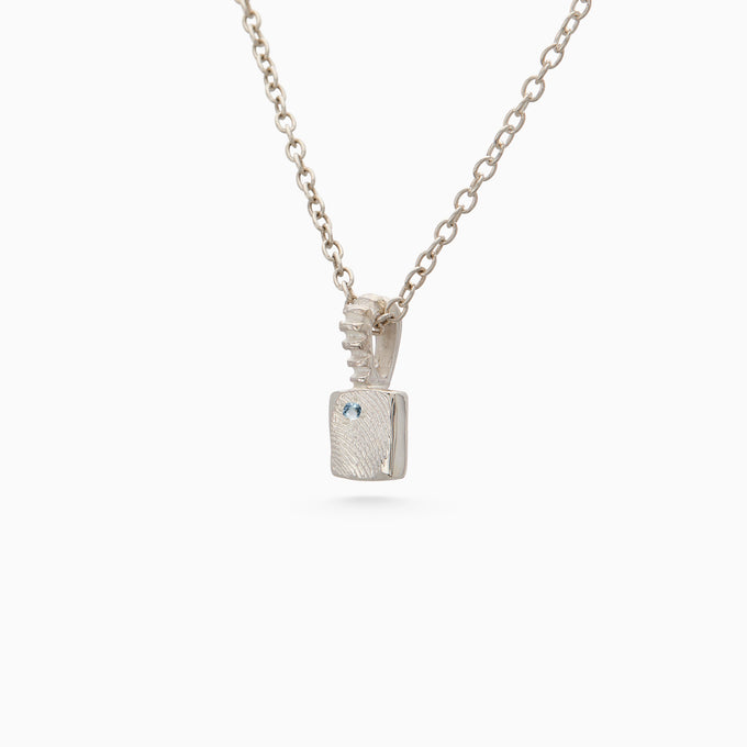 Impression™ Slate Pendant | White Gold