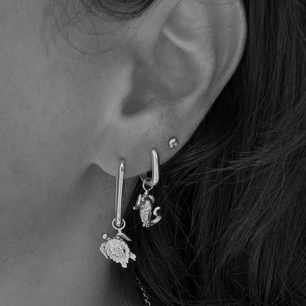 Seahorse Earring | Silver