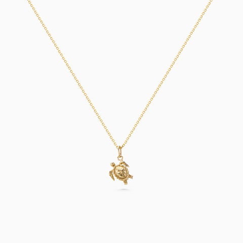 Turtle Pendant | Gold