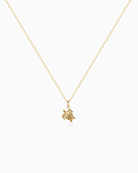 Turtle Pendant | Gold