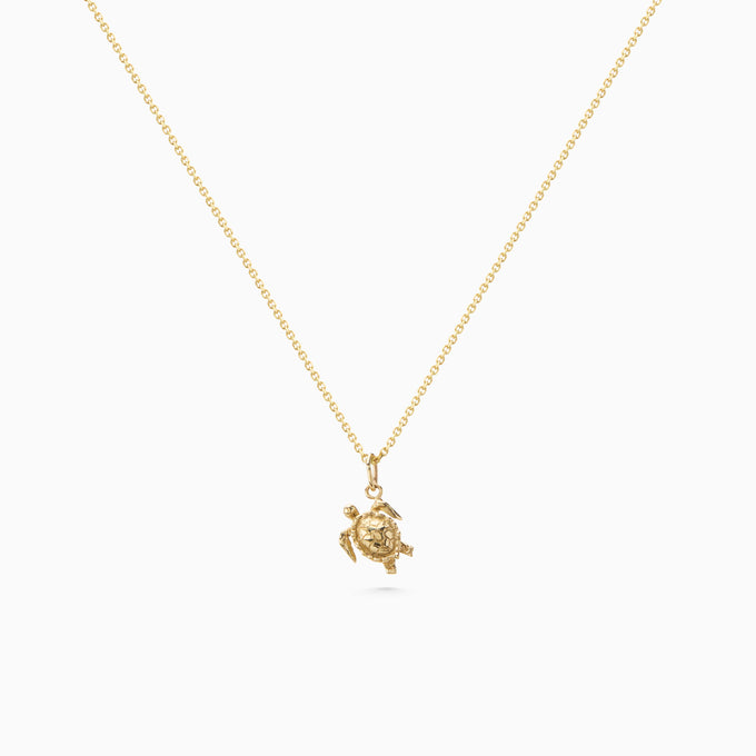 Turtle Pendant | Gold