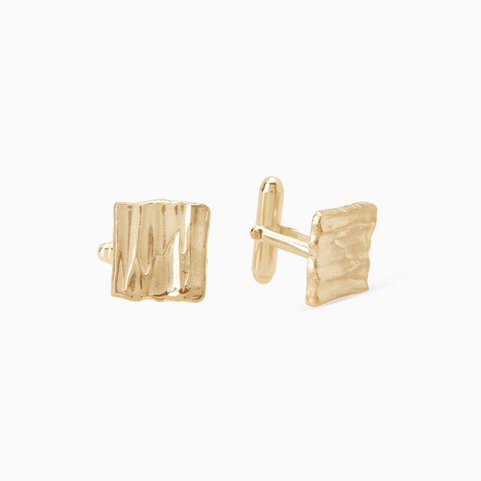 Veil Cufflinks | Solid Yellow Gold