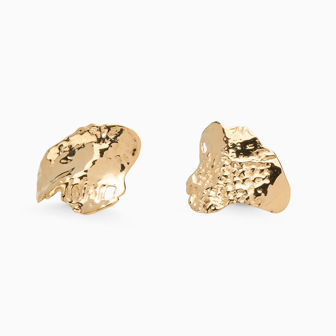 Linen Earrings | Gold