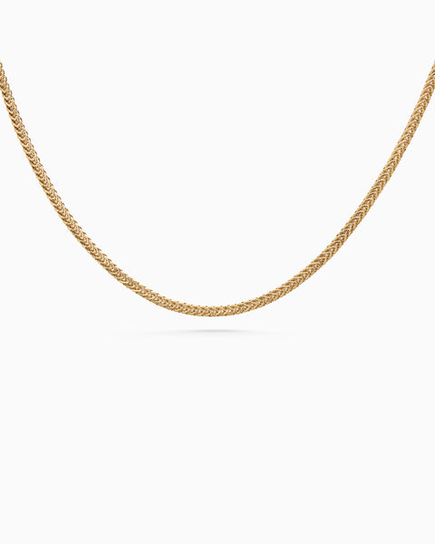 Twisted Snake Chain Necklace | Yellow Gold