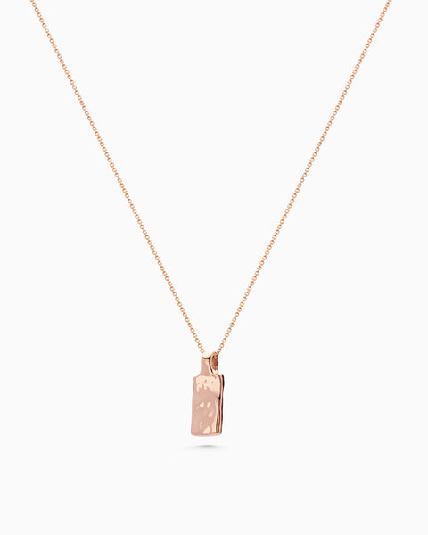 Custom Organic Tag Wide | Rose Gold