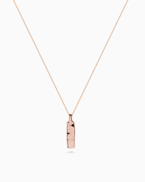 Custom Organic Tag Narrow | Rose Gold