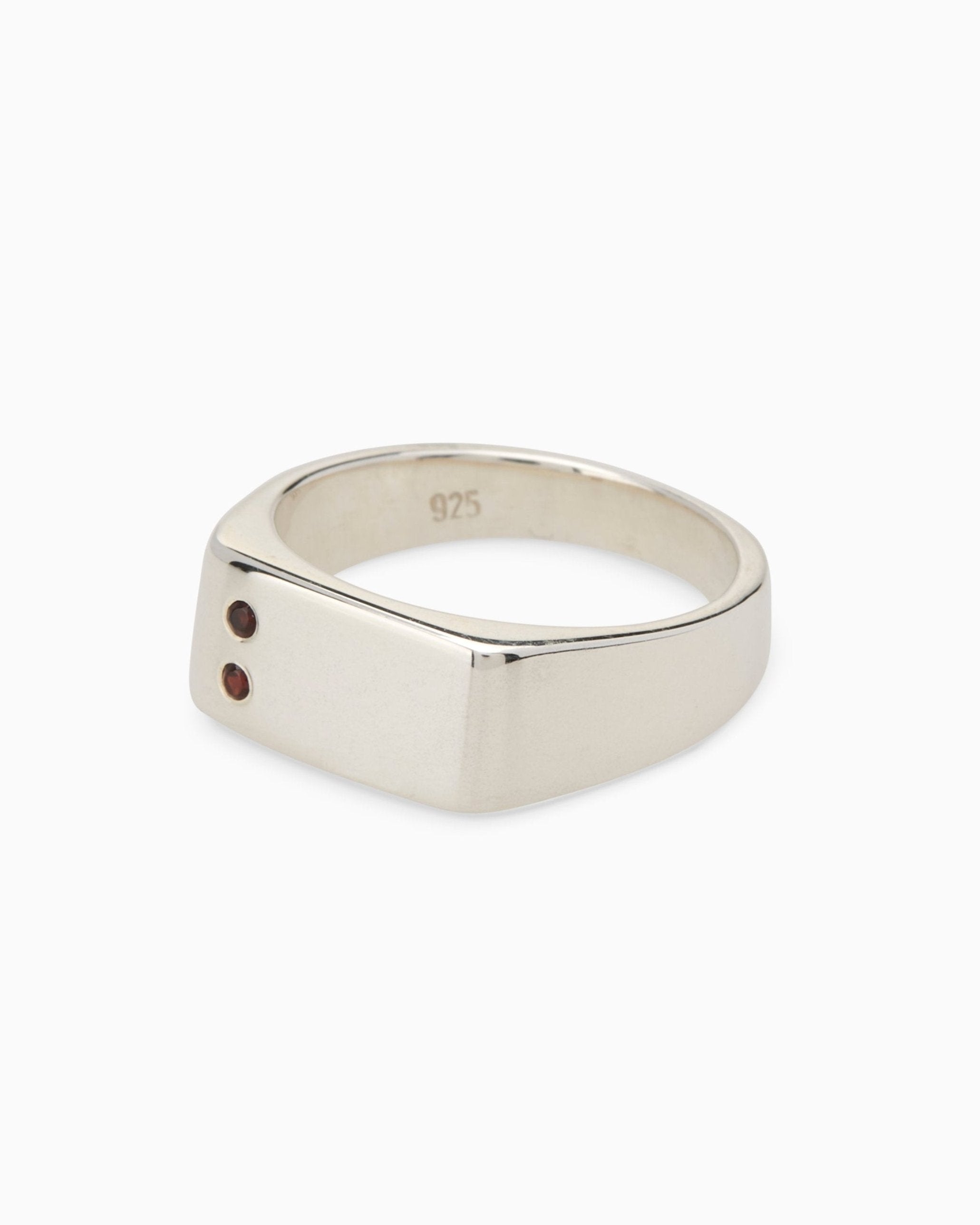 Rectangle Stone Signet Ring | Silver – Linden Cook Jewellery