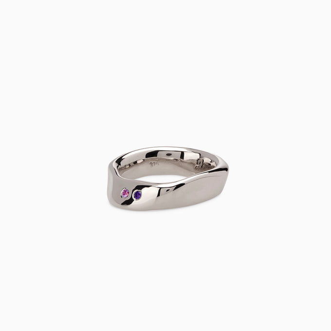 Swell Stone Ring | White Gold