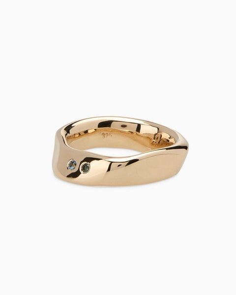 Swell Stone Ring | Yellow Gold