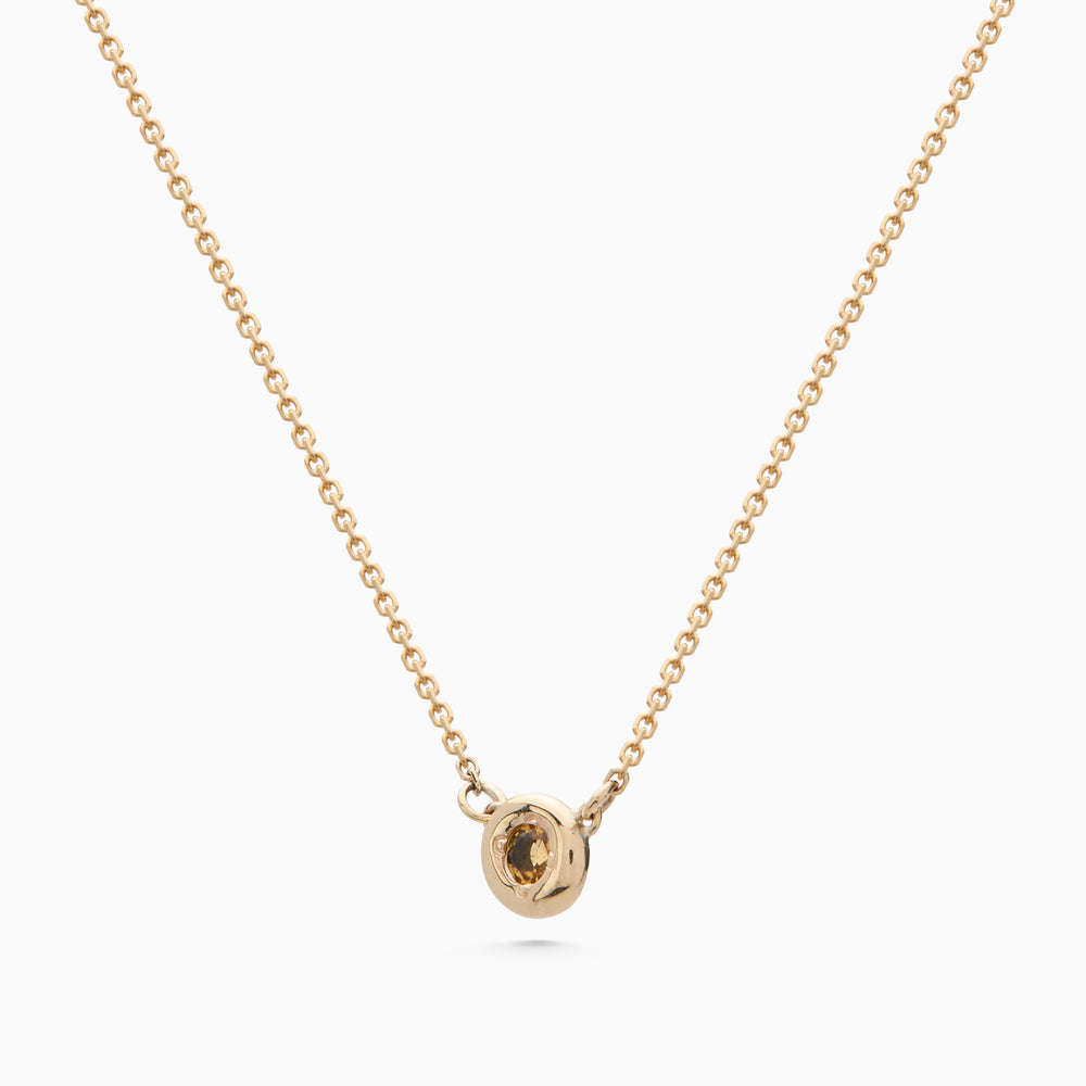 Pebble Stone Necklace | Yellow Gold