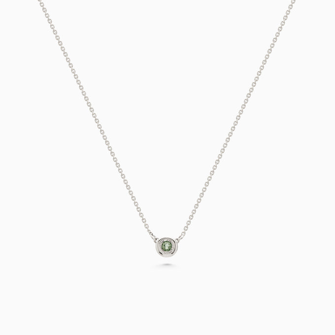 Pebble Stone Necklace | Silver