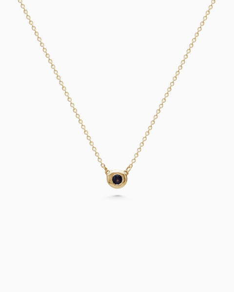 Pebble Stone Necklace | Yellow Gold