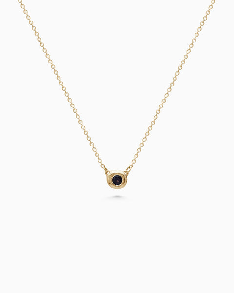 Pebble Stone Necklace | Yellow Gold