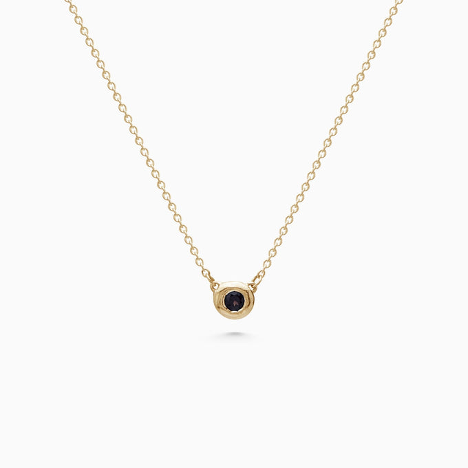 Pebble Stone Necklace | Yellow Gold