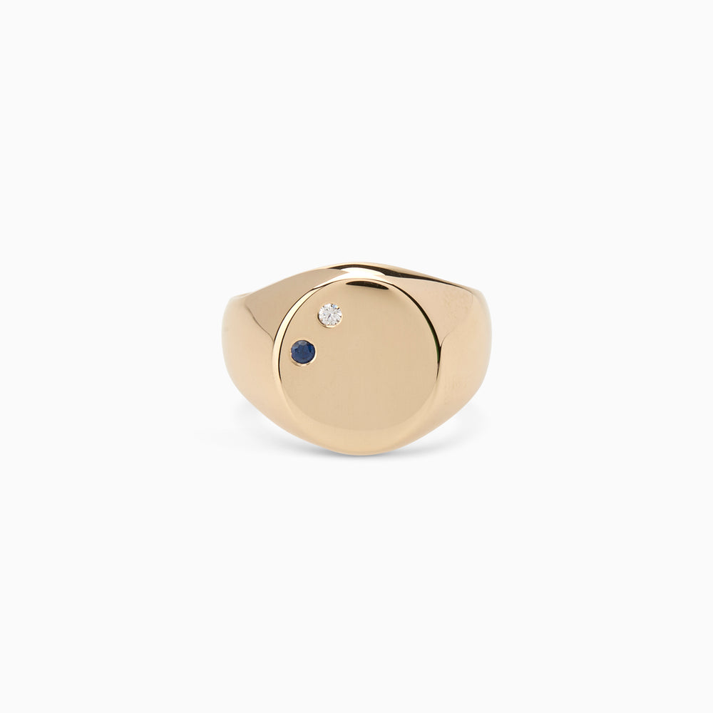 Signet Stone Ring | Yellow Gold