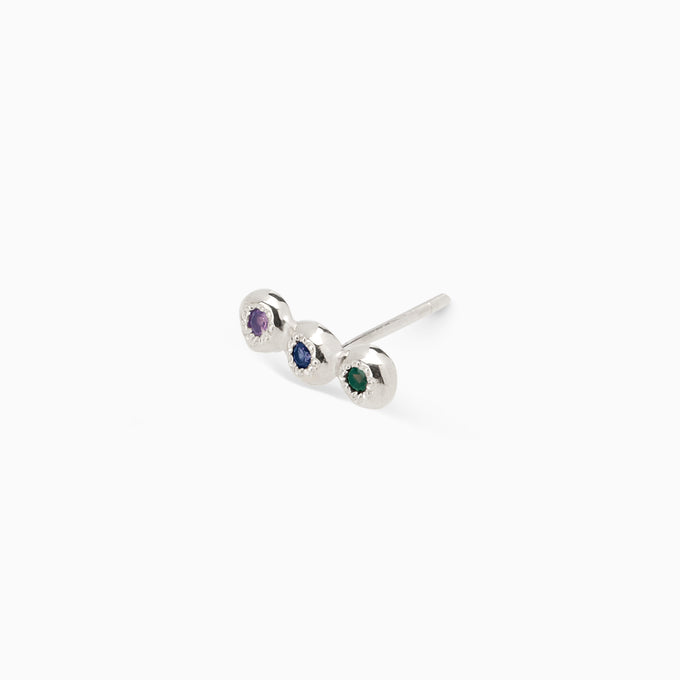 Collective Stone Stud | Silver