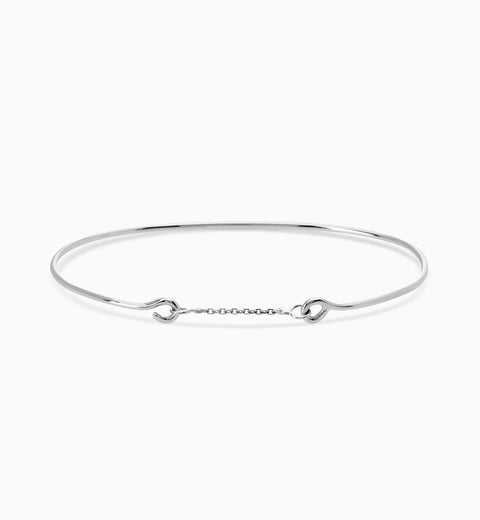 Weave Bracelet | White Gold