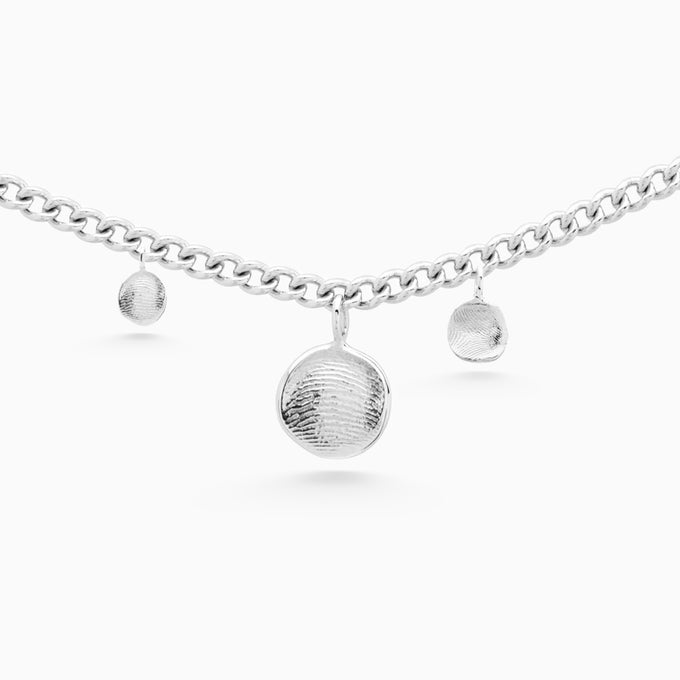 Impression Charm Bracelet | Silver