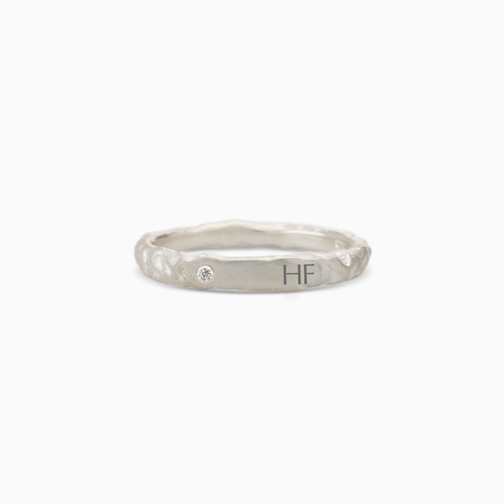 Custom Kindred Ring (Stones & Engraving) | Silver